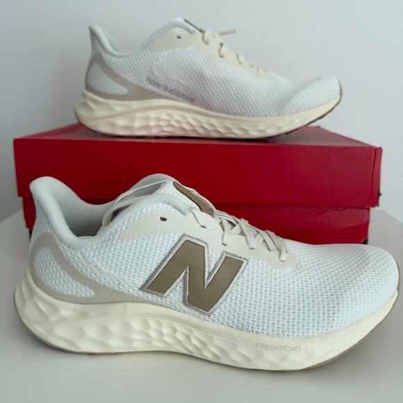 New Balance Fresh Foam Arishi v4 Shoes Womens 10 Beige Running Athletic Sneakers - Picture 2 of 11